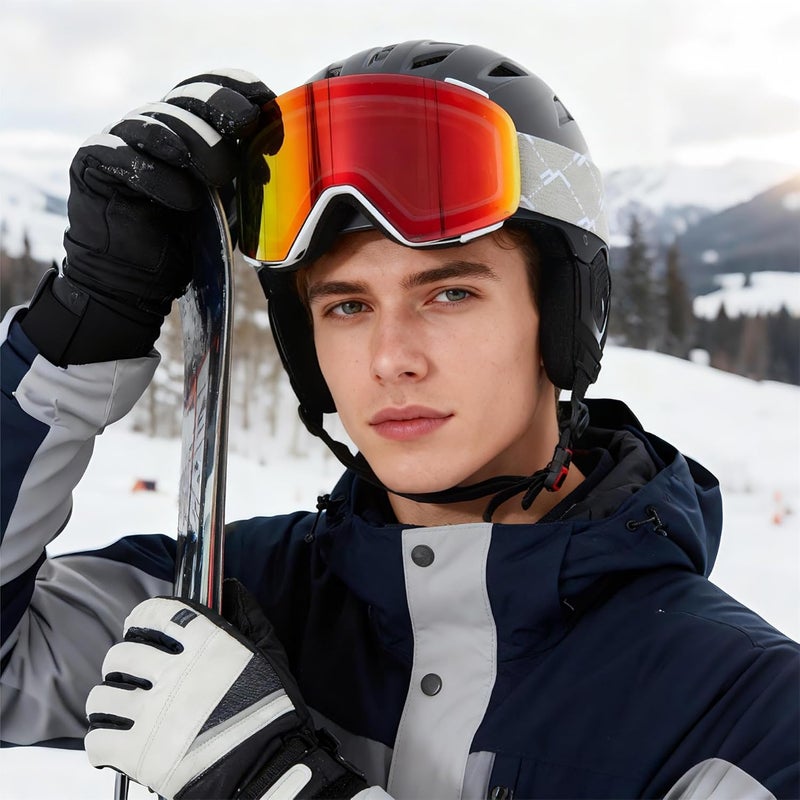 MXJ Gear Ski Goggles OTG for Women Men Adult Youth,YH693C Magnetic Snowboard Goggles,Winter Snow Goggles for Skiing Skating - Image 3